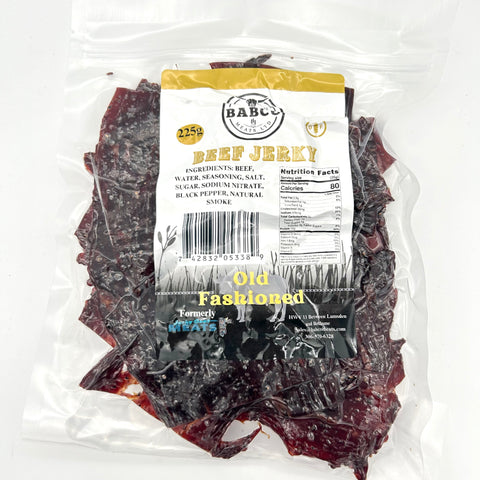 Old Fashioned Beef Jerky - Babco Meats - 225 g