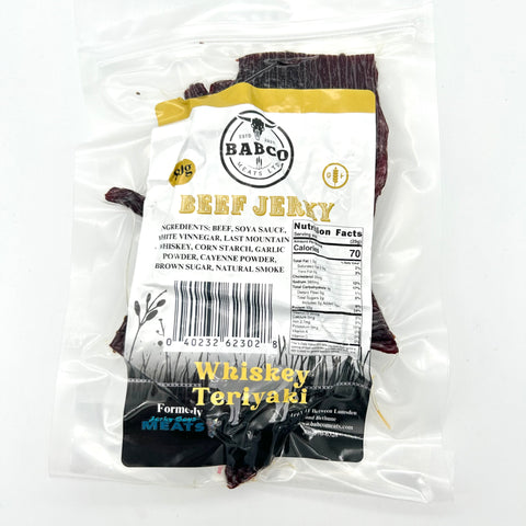 Whisky Teriyaki Beef Jerky - Babco Meats - 80 g