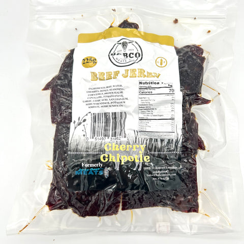 Cherry Chipotle Jerky - Babco Meats - 225 g