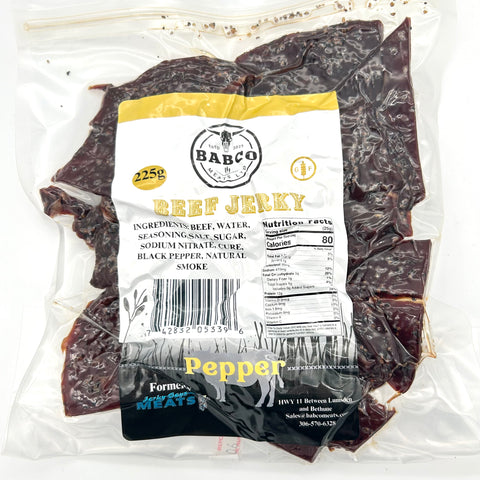 Pepper Beef Jerky - Babco Meats - 225 g