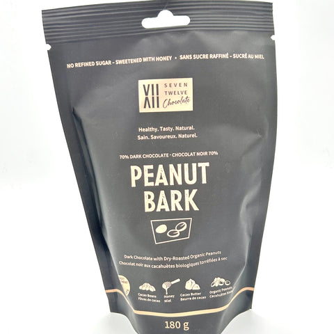 Dark Chocolate Peanut Bark - 712 Chocolate - 180g bag