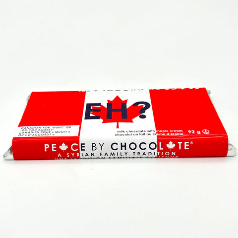 Eh? Milk Chocolate Bar with Maple Cream - Peace By Chocolate - 92g Gram Bar