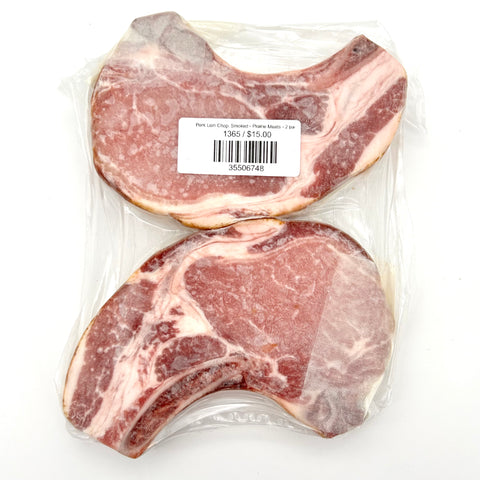 Pork Loin Chop, Smoked - Prairie Meats - 2 pack