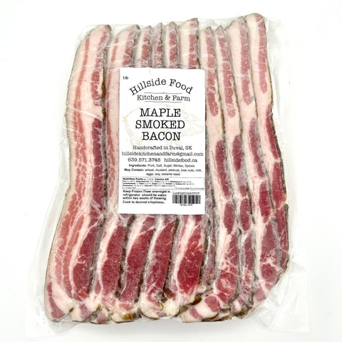 Maple Smoked Bacon - Hillside Foods - 1 lb