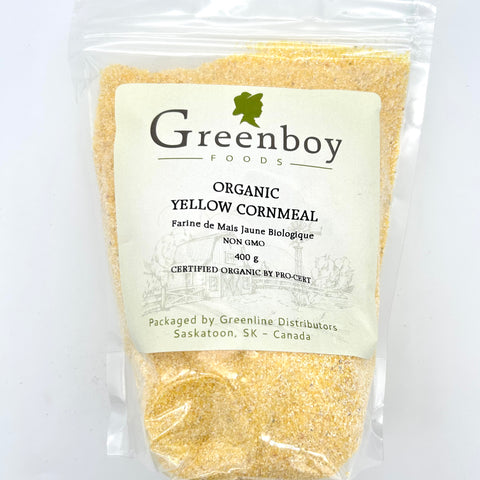 Organic Yellow Cornmeal - Greenboy Foods - 400g