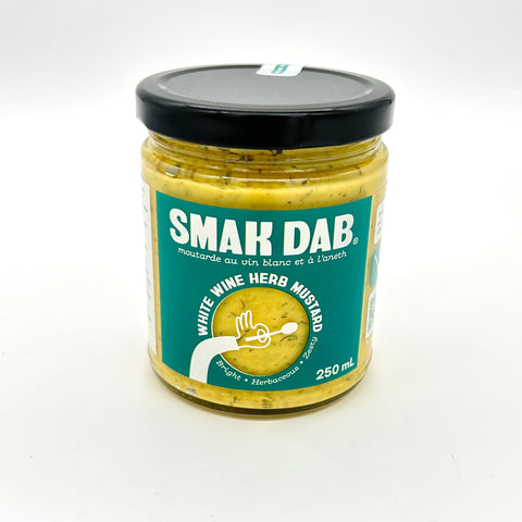 White Wine Herb Mustard - Smak Dab Gourmet Mustard - 250ml