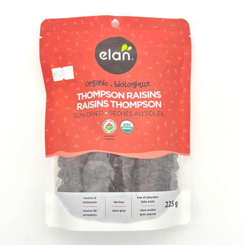 Sun-Dried Thompson Raisins - Elan - 225G