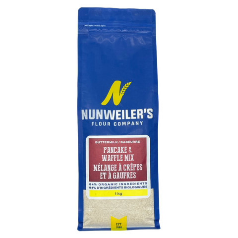 Buttermilk Pancake and Waffle Mix  - Certified Organic - Nunweiler's Flour Company - 1 kg