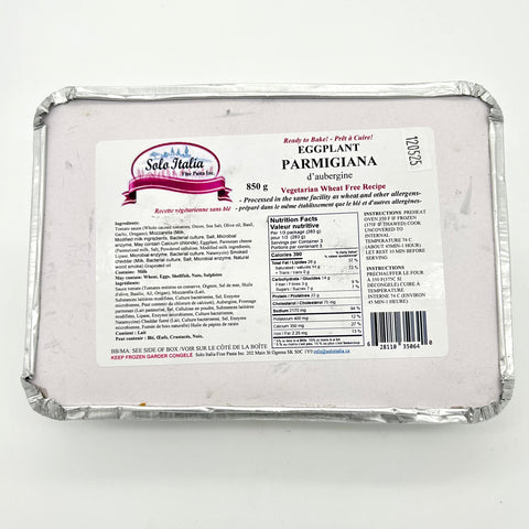 Eggplant Parmigiana - Vegetarian (GF) - Solo Italia - 850g