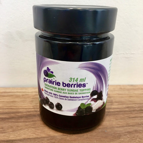 Saskatoon Berry Sundae Topping - Prairie Berries - 314ml