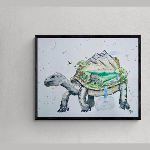 Turtle Island Watercolour Print