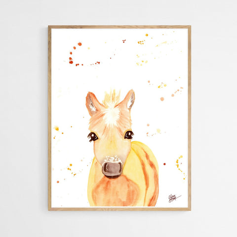 Foal Watercolour Print