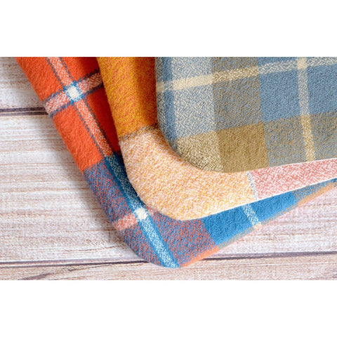 Rustic Plaid Flannel Small Zipper Pouch