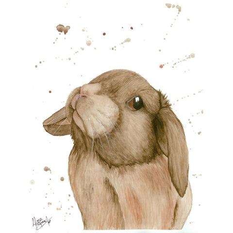 Baby Bunny Watercolour Print