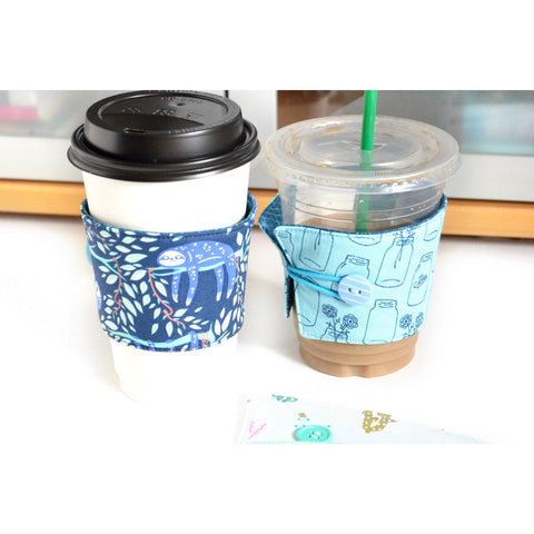 Bright Blue Coffee Sleeve