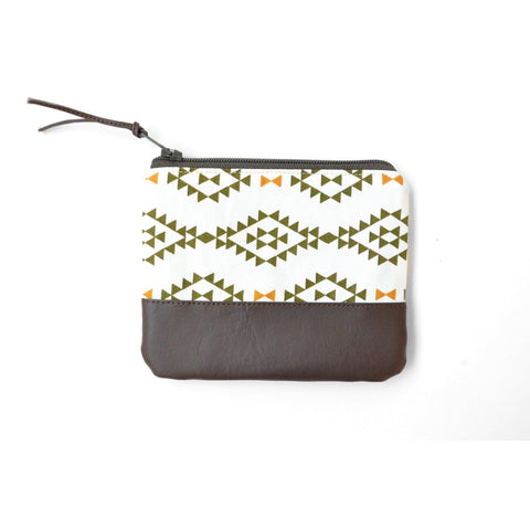 Green Nomad Leather Coin Purse