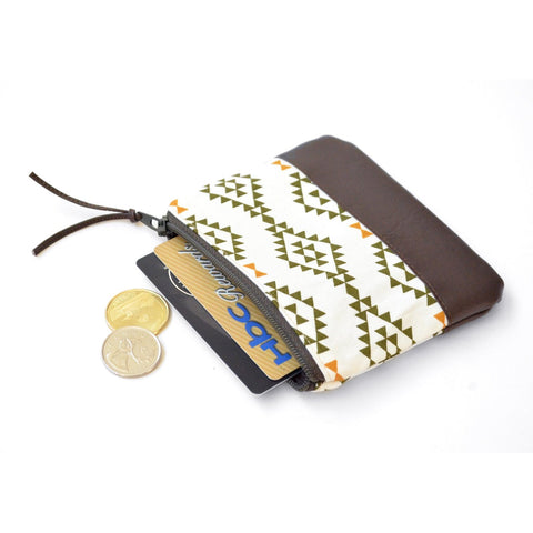 Green Nomad Leather Coin Purse