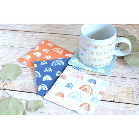 Boho Rainbow in Sunshine Drink Coasters